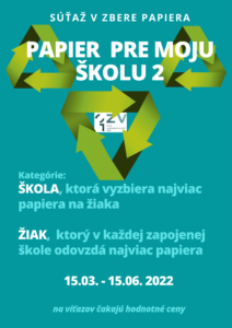 Súťaž pre MŠ a ZŠ v partnerských obciach v zbere papiera